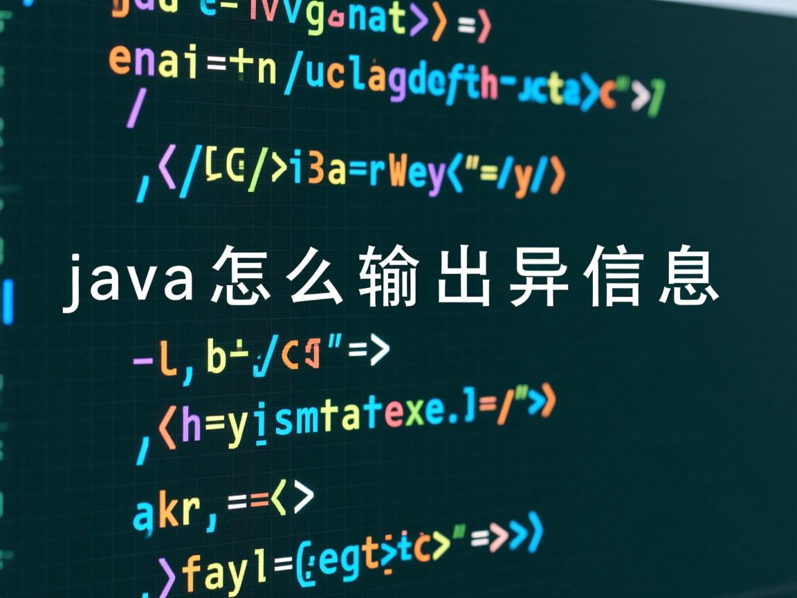 java怎么输出异常信息  第2张 java怎么输出异常信息  第2张