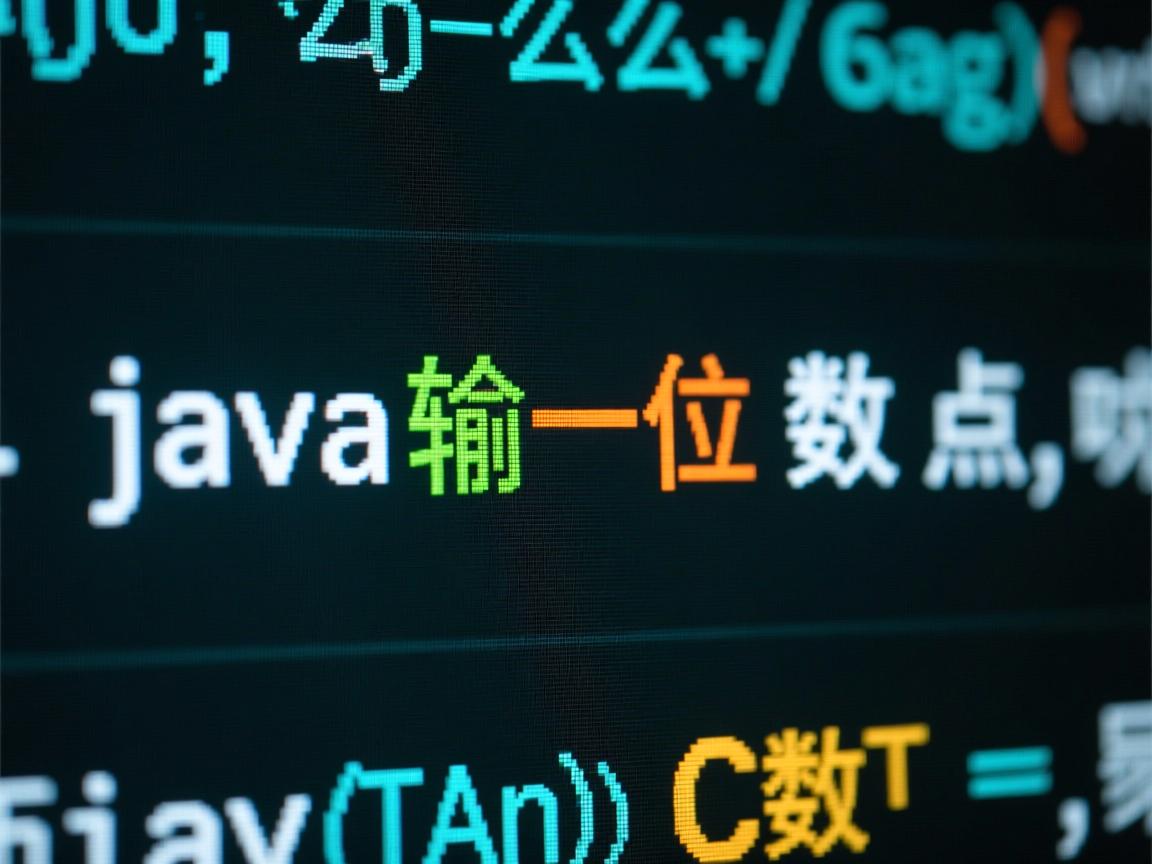 java怎么输出一位小数点  第1张