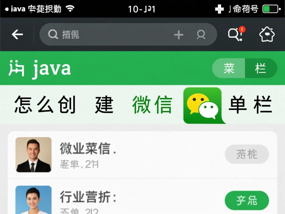 java怎么创建微信菜单栏  第2张