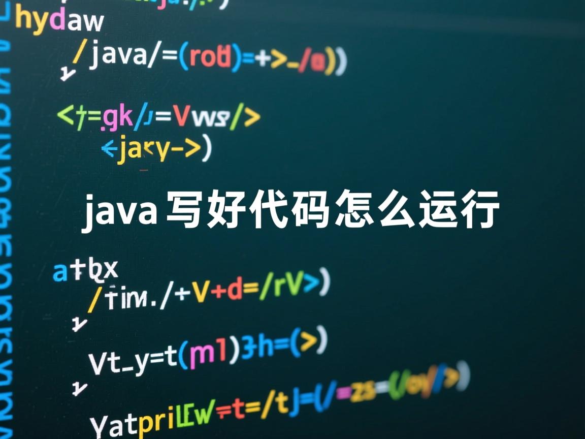 java写好代码怎么运行