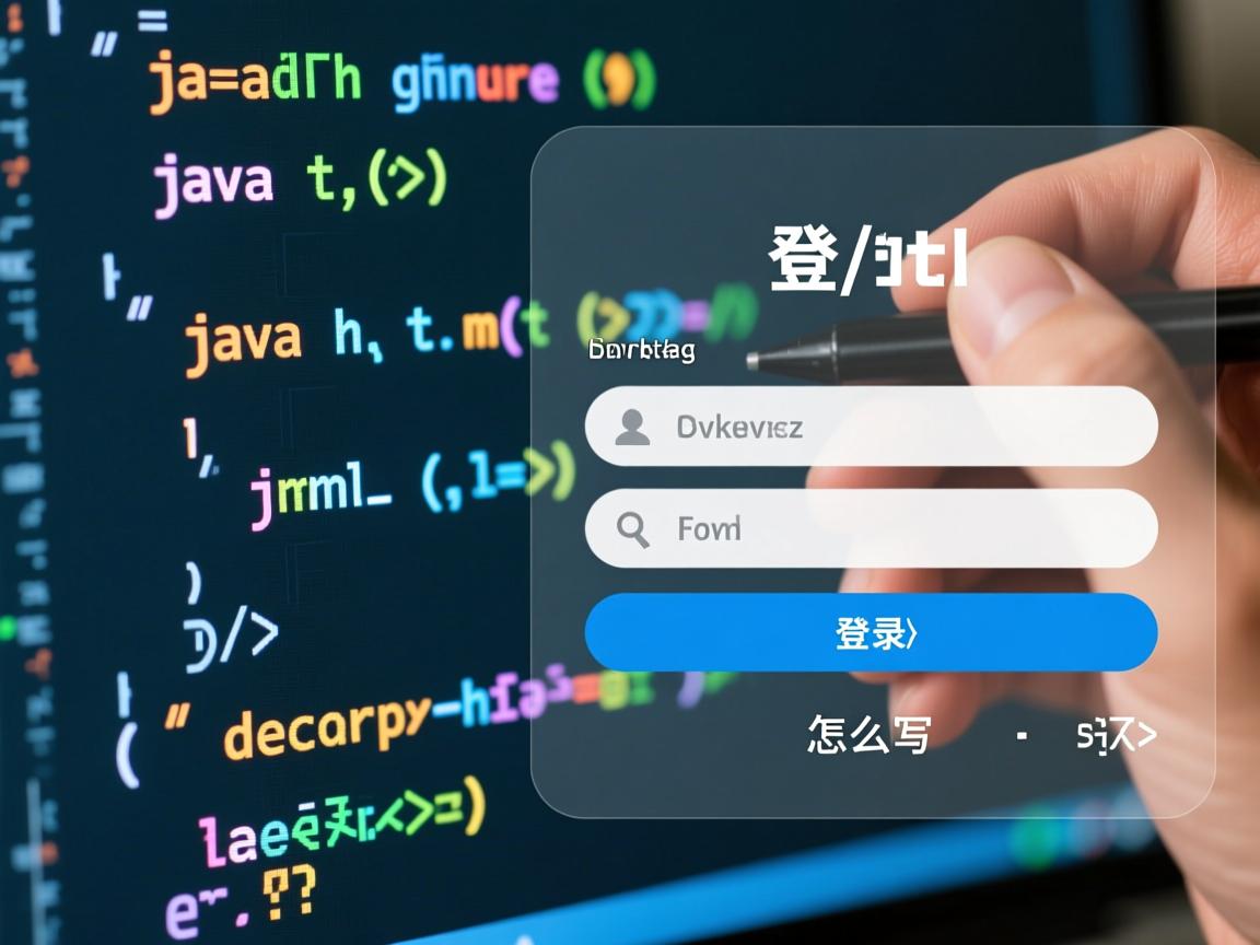 java写html登录代码怎么写