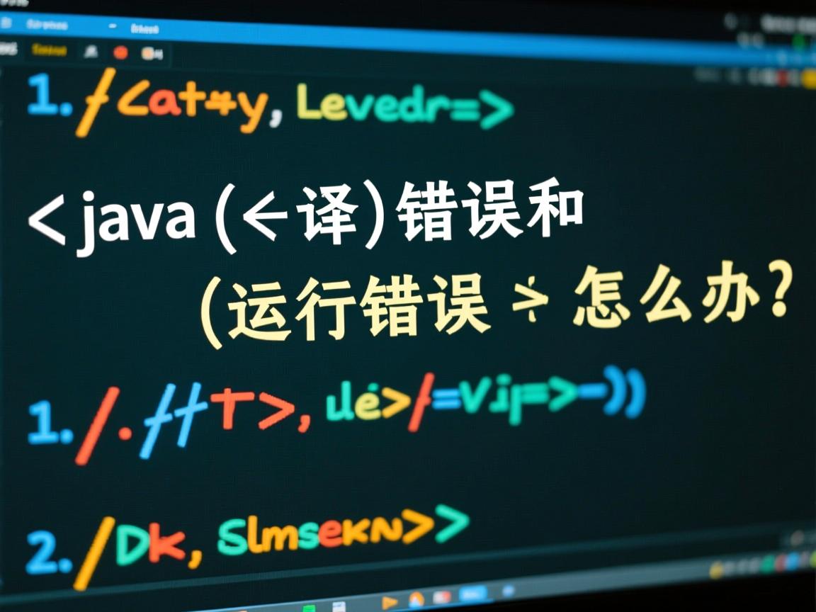 java编译错误和运行错误怎么办  第1张 java编译错误和运行错误怎么办  第1张