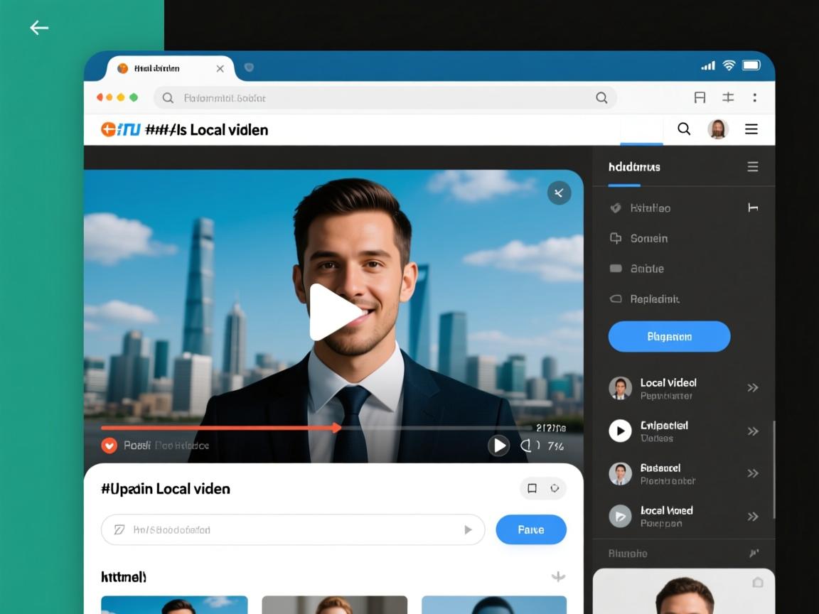 html如何添加本地视频播放