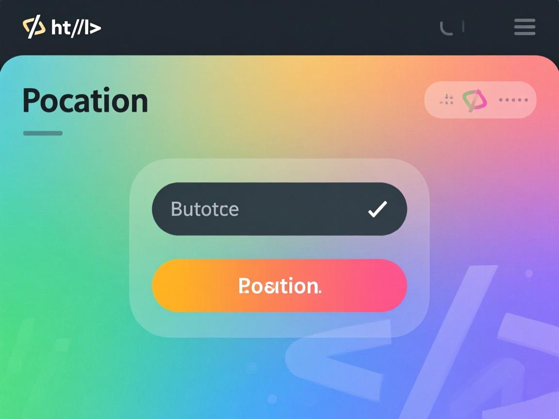 html如何设置按钮位置  第3张