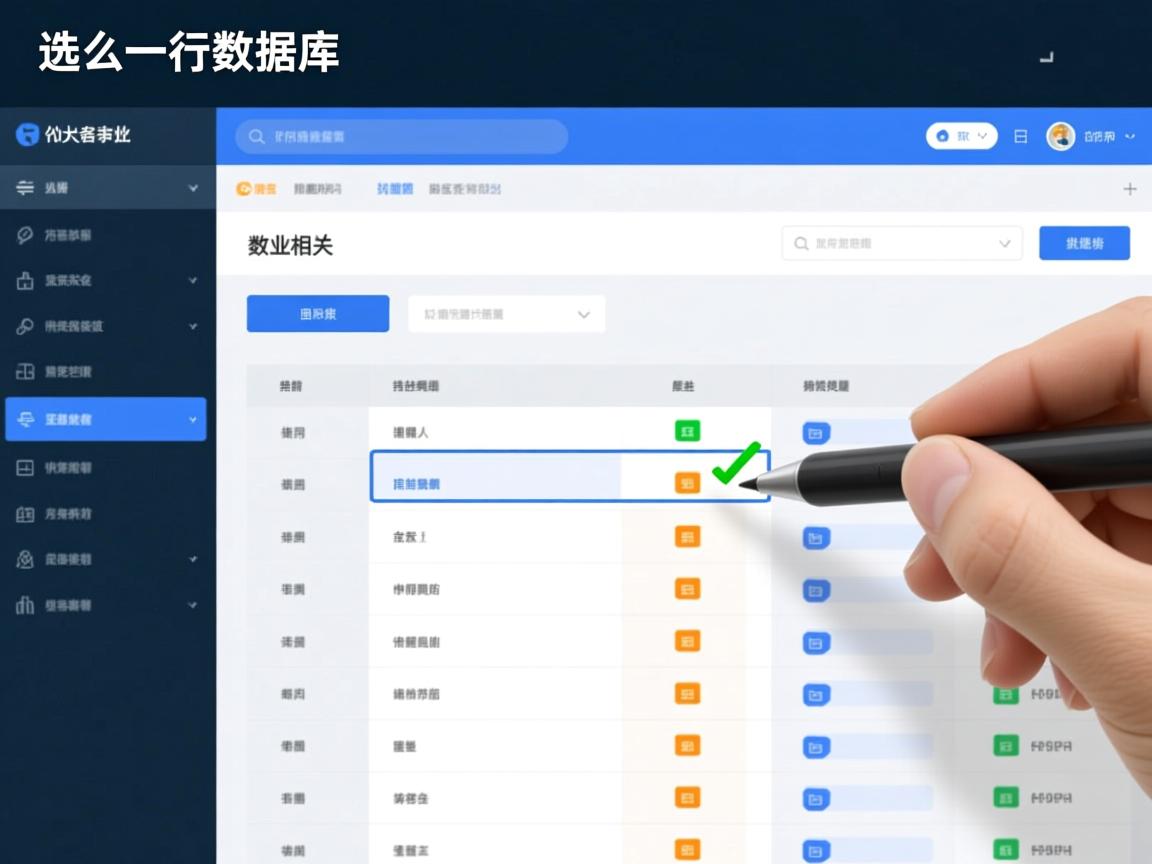 js中表格怎么选中一行数据库  第3张