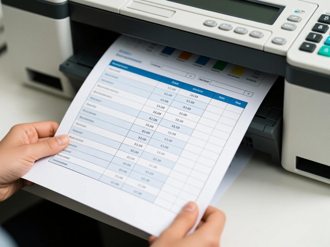 打印出来表格为什么会歪  第1张