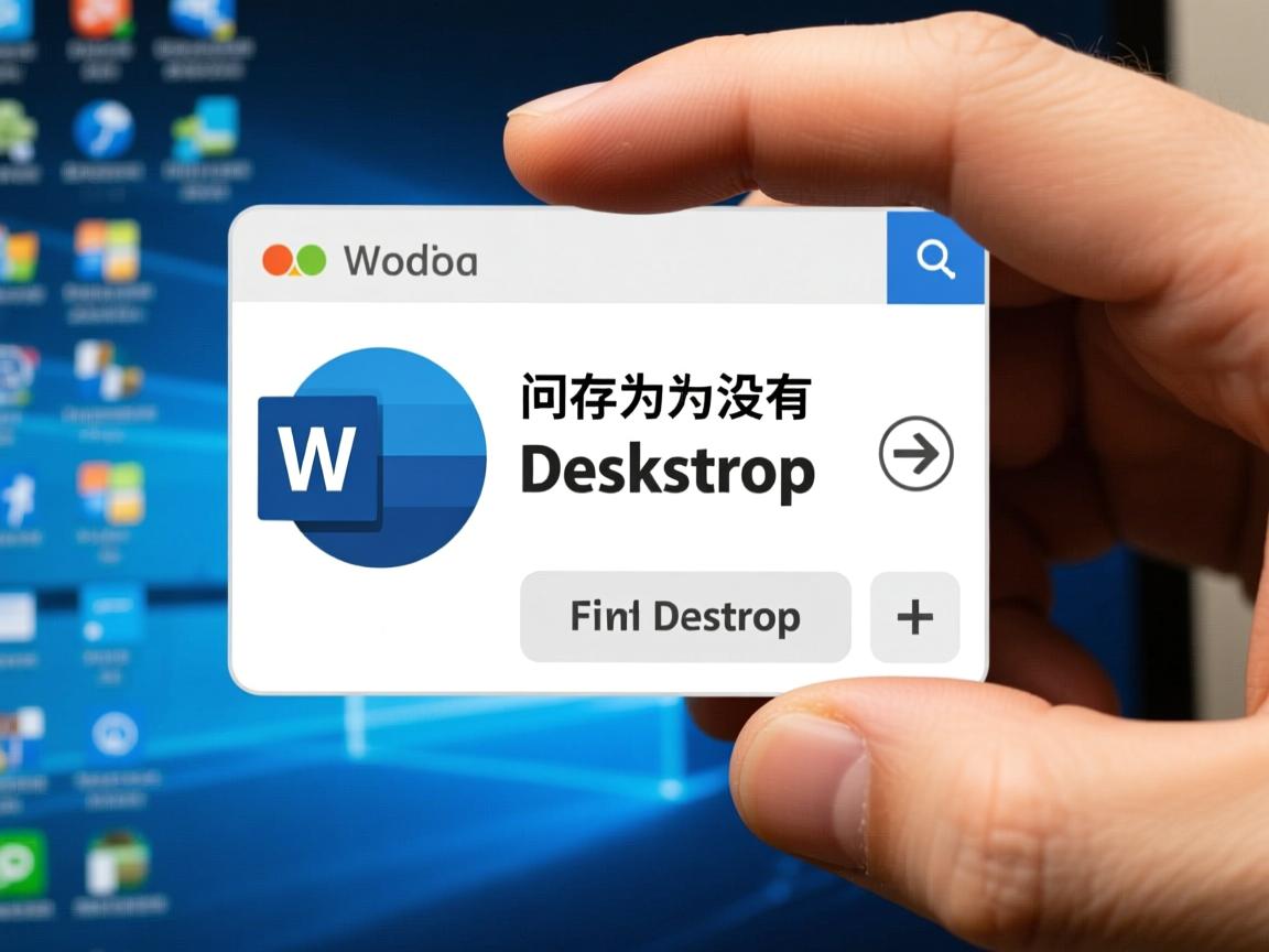 为什么word另存为没有桌面选项  第1张