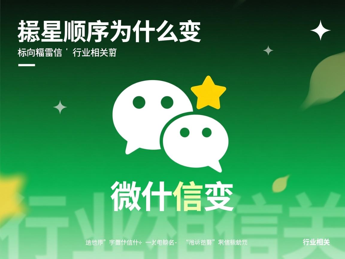 微信星标顺序为什么会变  第2张