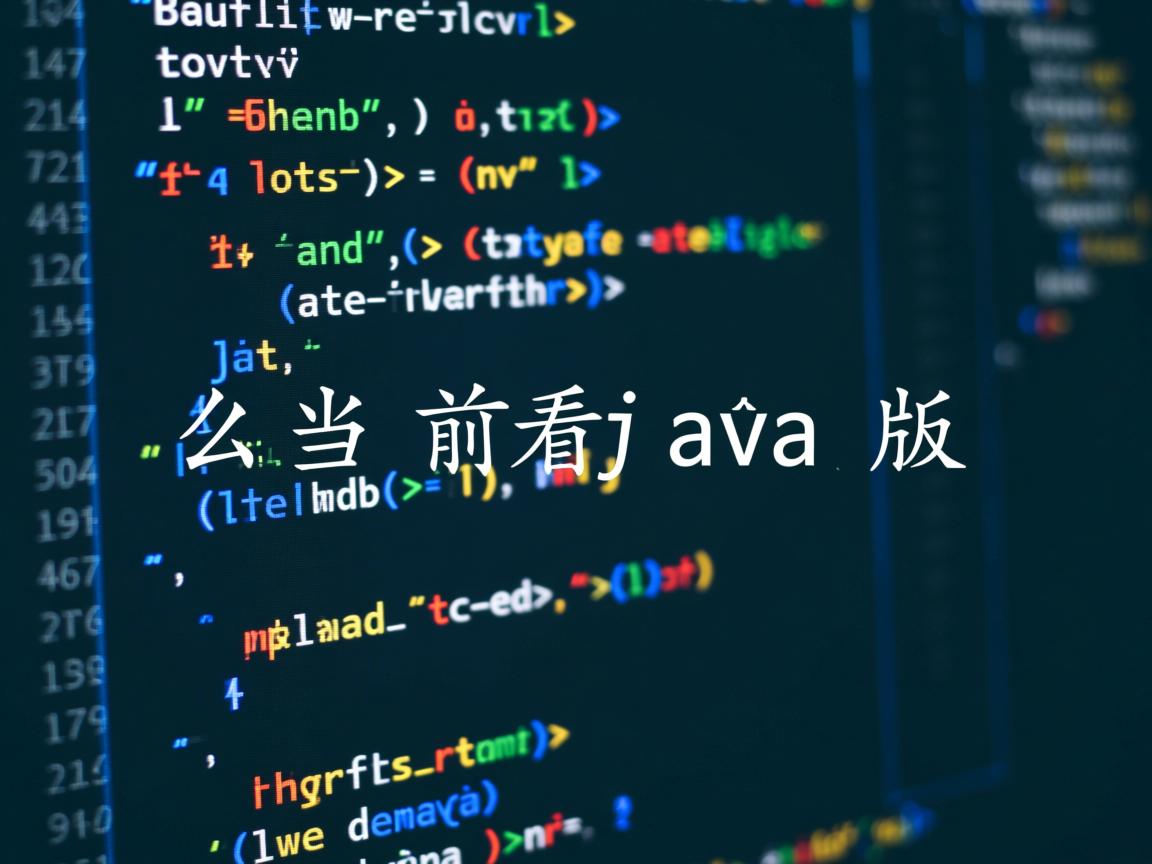 怎么看当前java版本  第3张 怎么看当前java版本  第3张