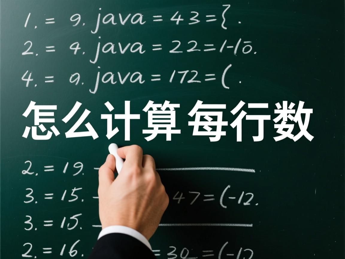 java中怎么计算每行数  第2张 java中怎么计算每行数  第2张