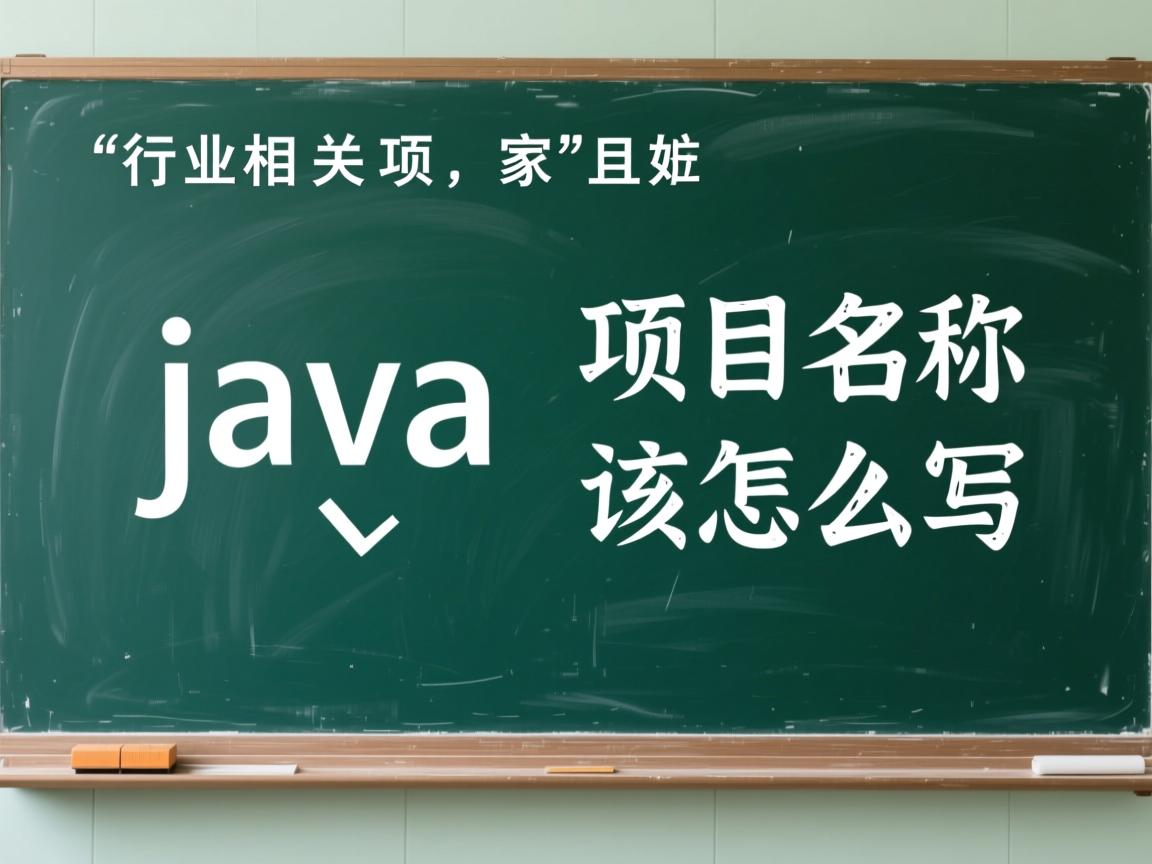 java项目名称该怎么写 第1张 java项目名称该怎么写 第1张