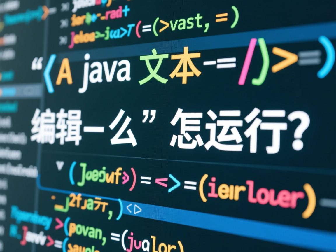 java文本编辑怎么运行  第1张