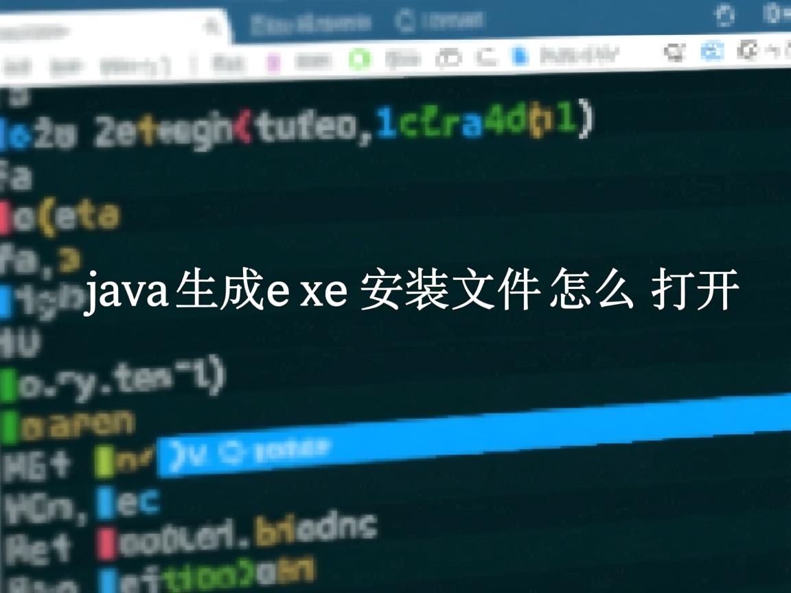 java生成exe安装文件怎么打开  第2张 java生成exe安装文件怎么打开  第2张