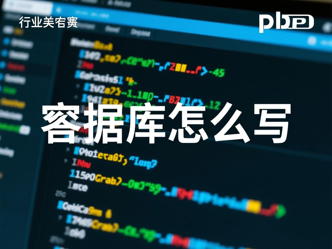 php 数据库怎么写  第1张