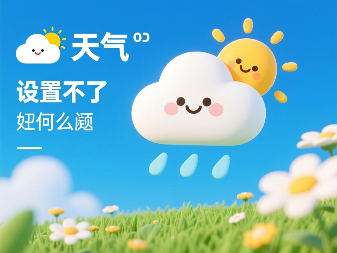 qq天气状态为什么设置不了怎么回事