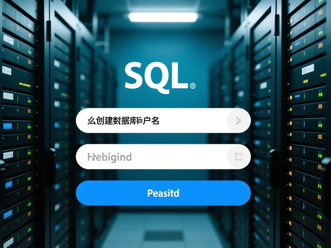 sql怎么创建数据库用户名和密码