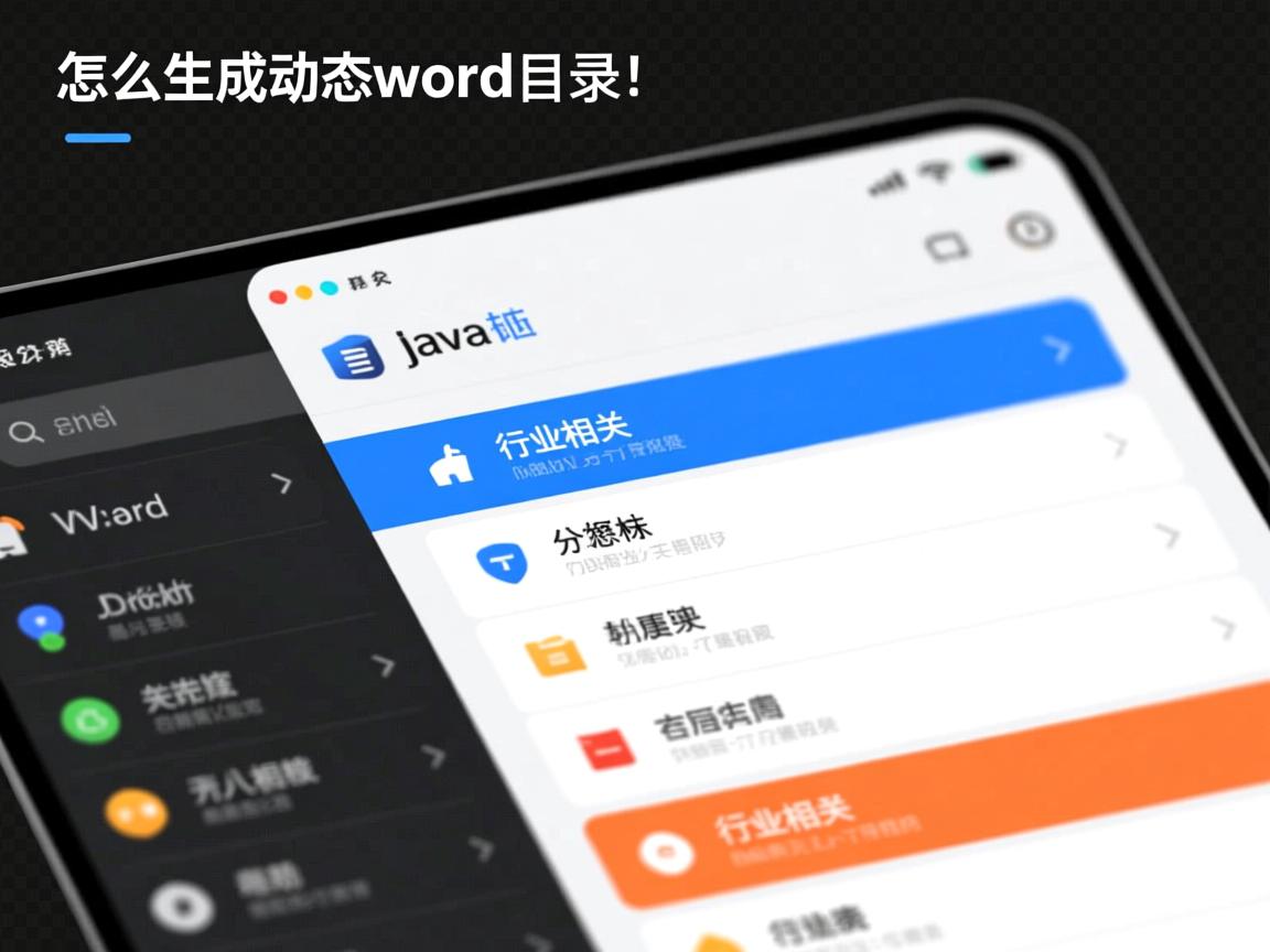 java 怎么生成动态word目录  第3张 java 怎么生成动态word目录  第3张