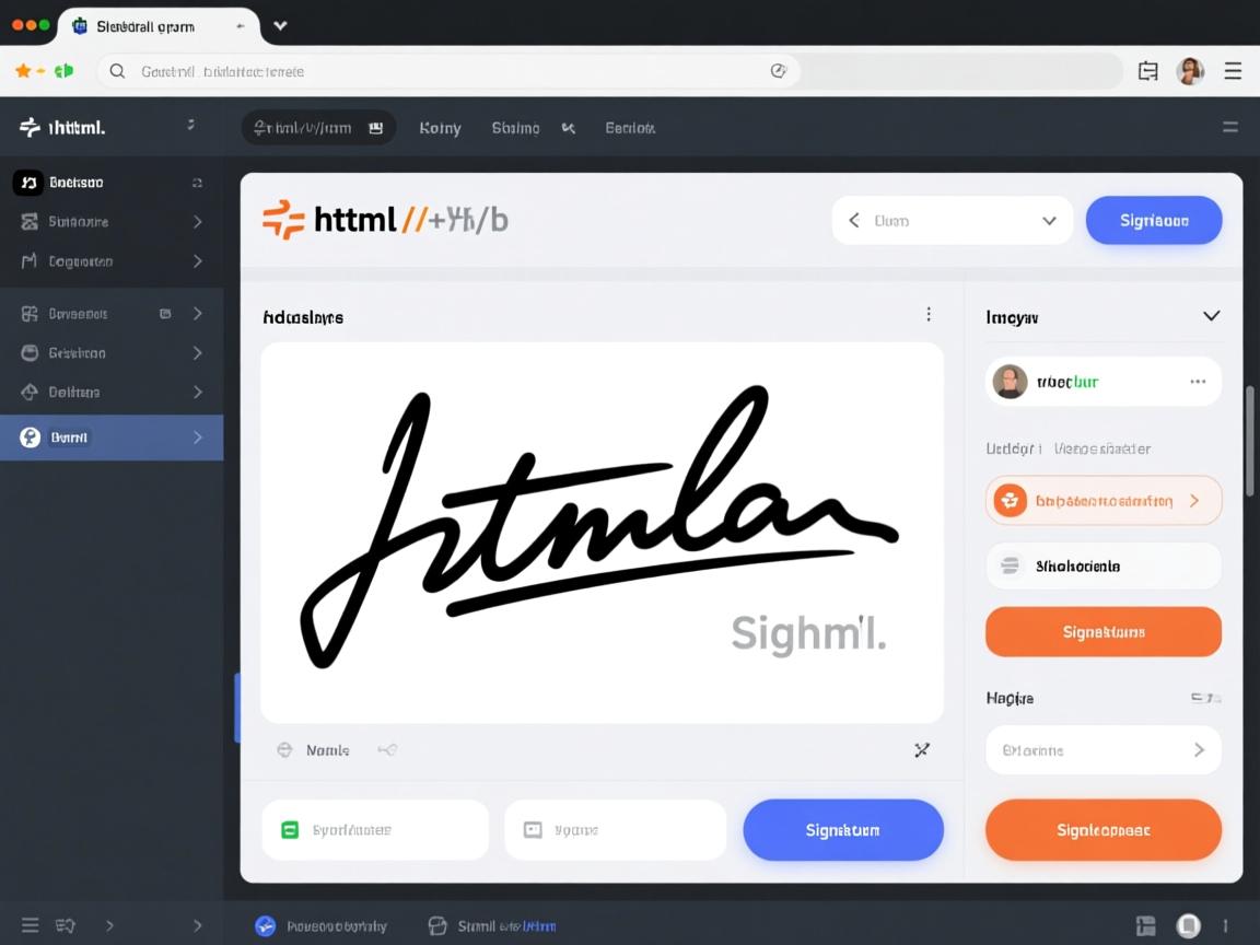 如何通过html制作签名  第2张