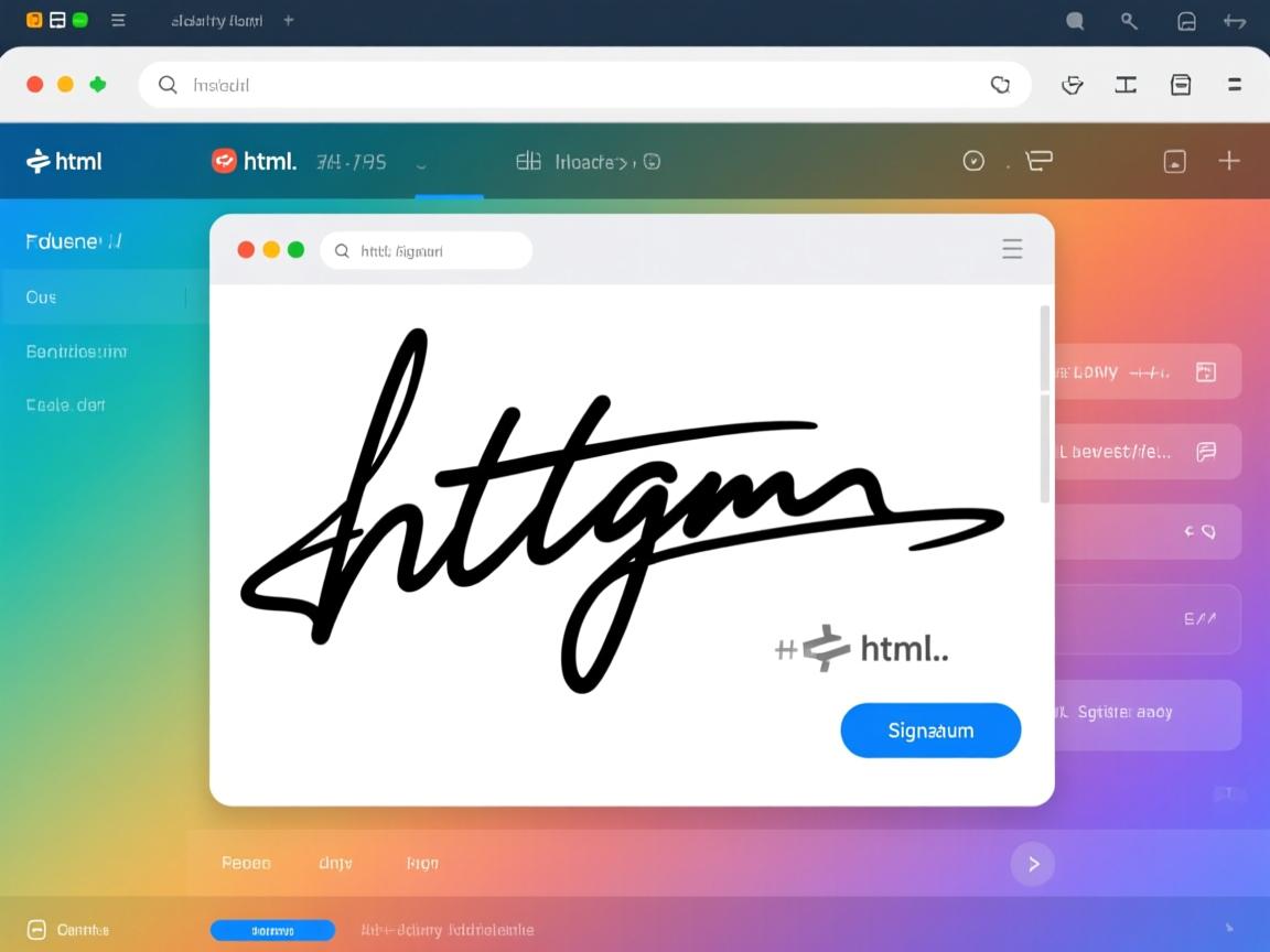 如何通过html制作签名  第3张