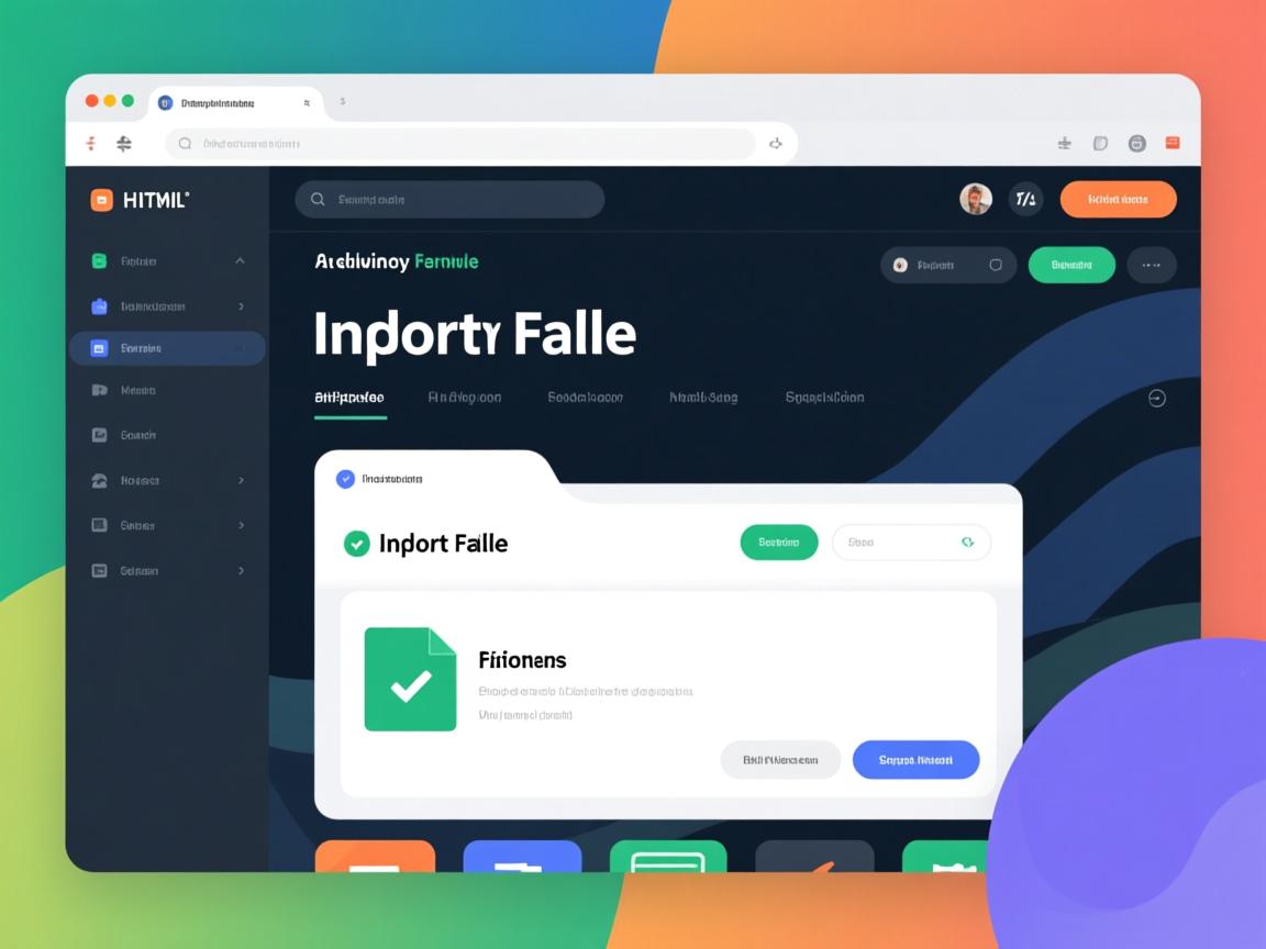 html页面如何导入文件 第1张 html页面如何导入文件 第1张