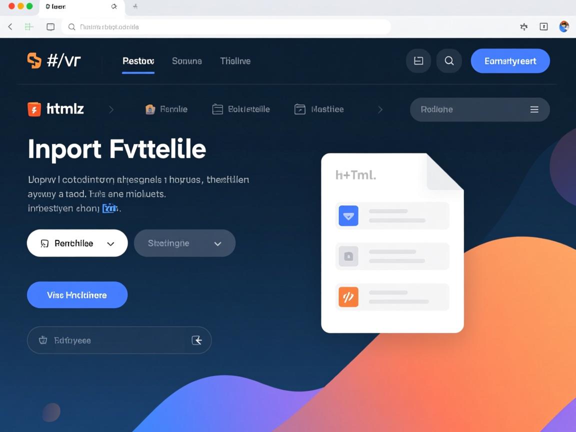 html页面如何导入文件 第3张 html页面如何导入文件 第3张