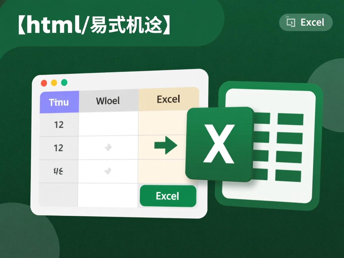 如何将html的表格导出到excel  第1张