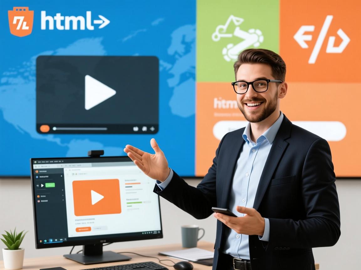 如何在html加视频教程  第1张