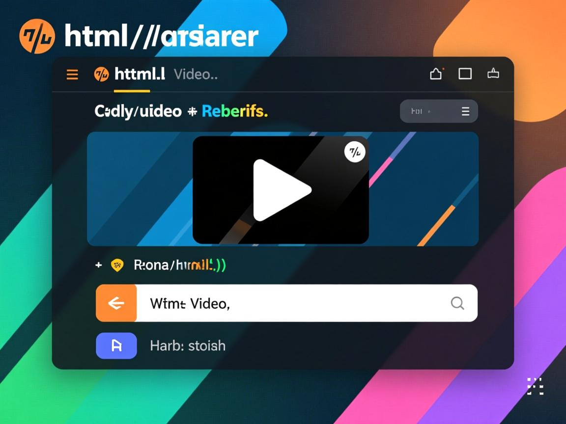 如何html中调用视频  第1张