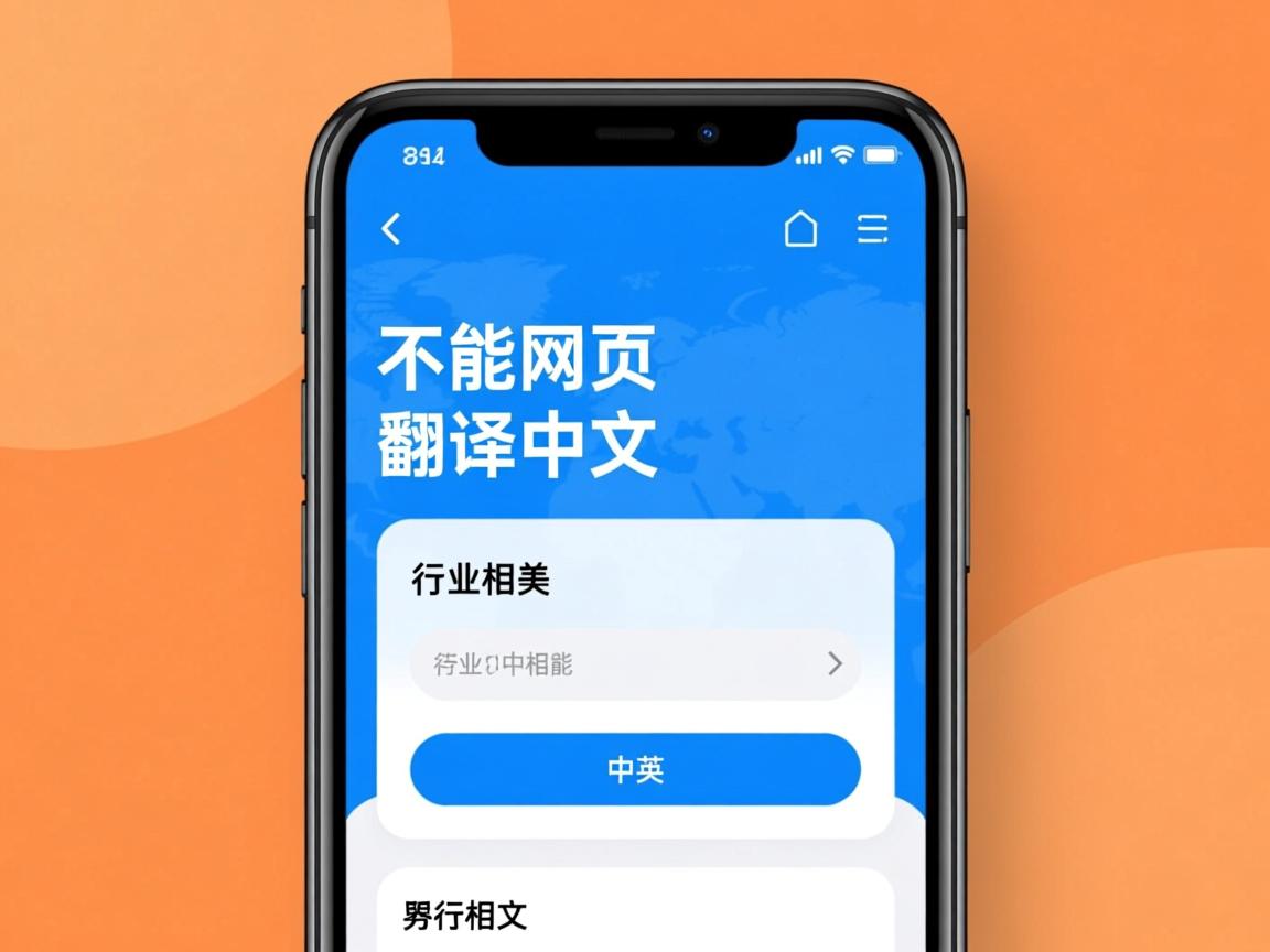 iphone为什么不能网页翻译成中文