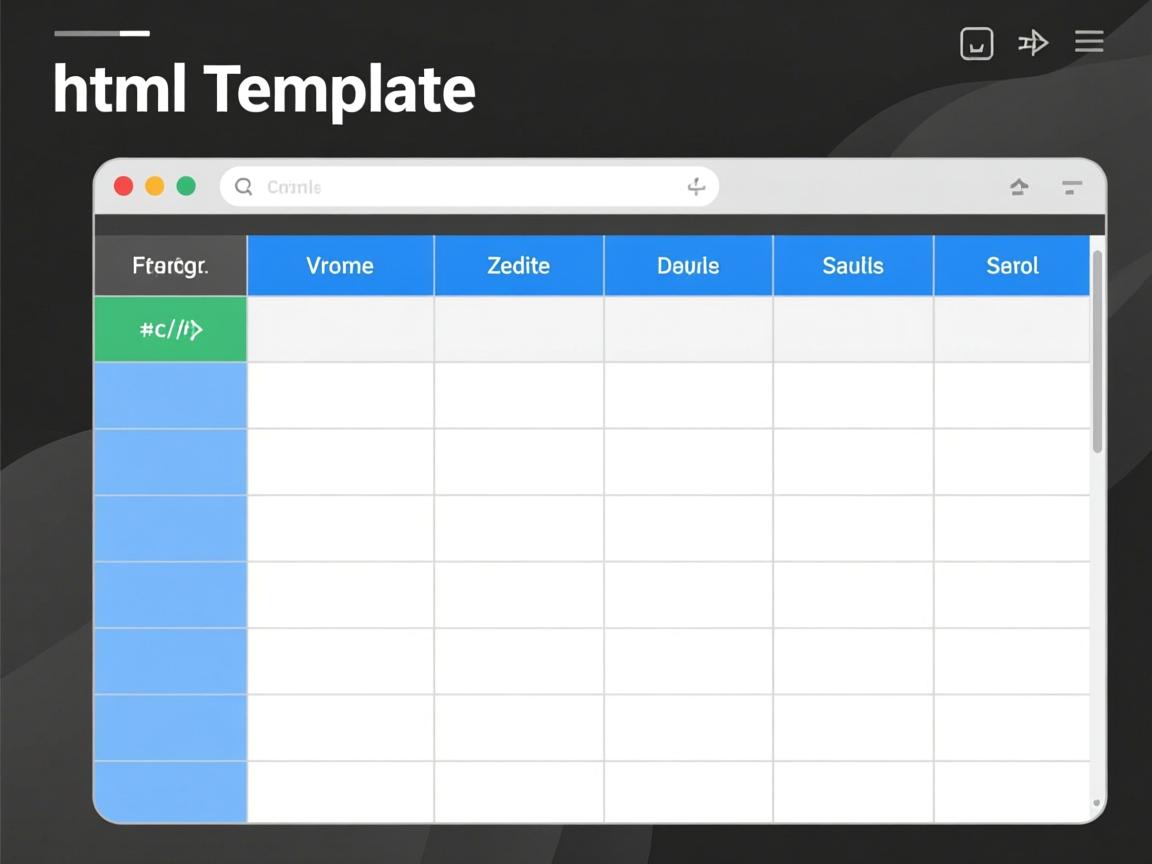 如何用html做表格模板  第3张