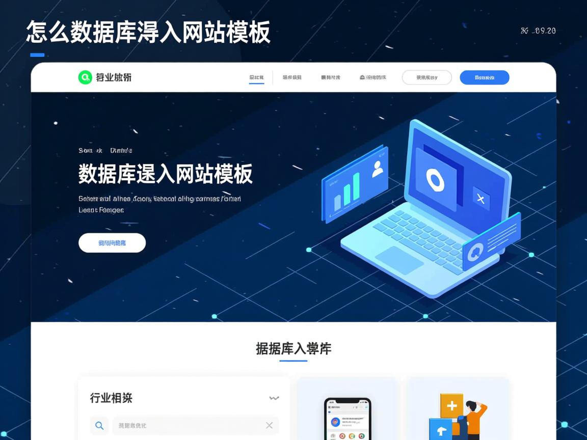 怎么数据库导入网站模板