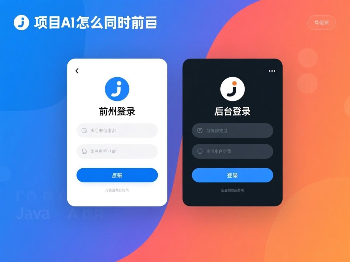 java项目怎么同时前台和后台登陆