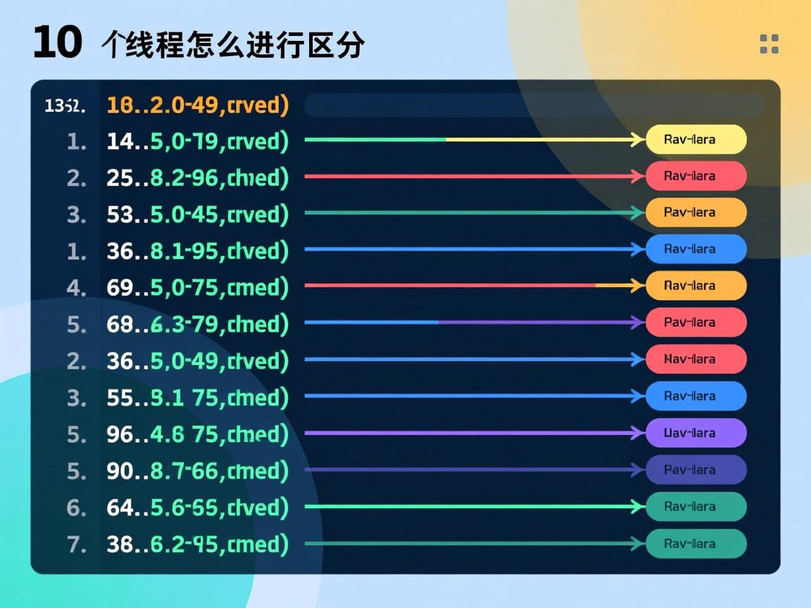 java 10个线程怎么进行区分