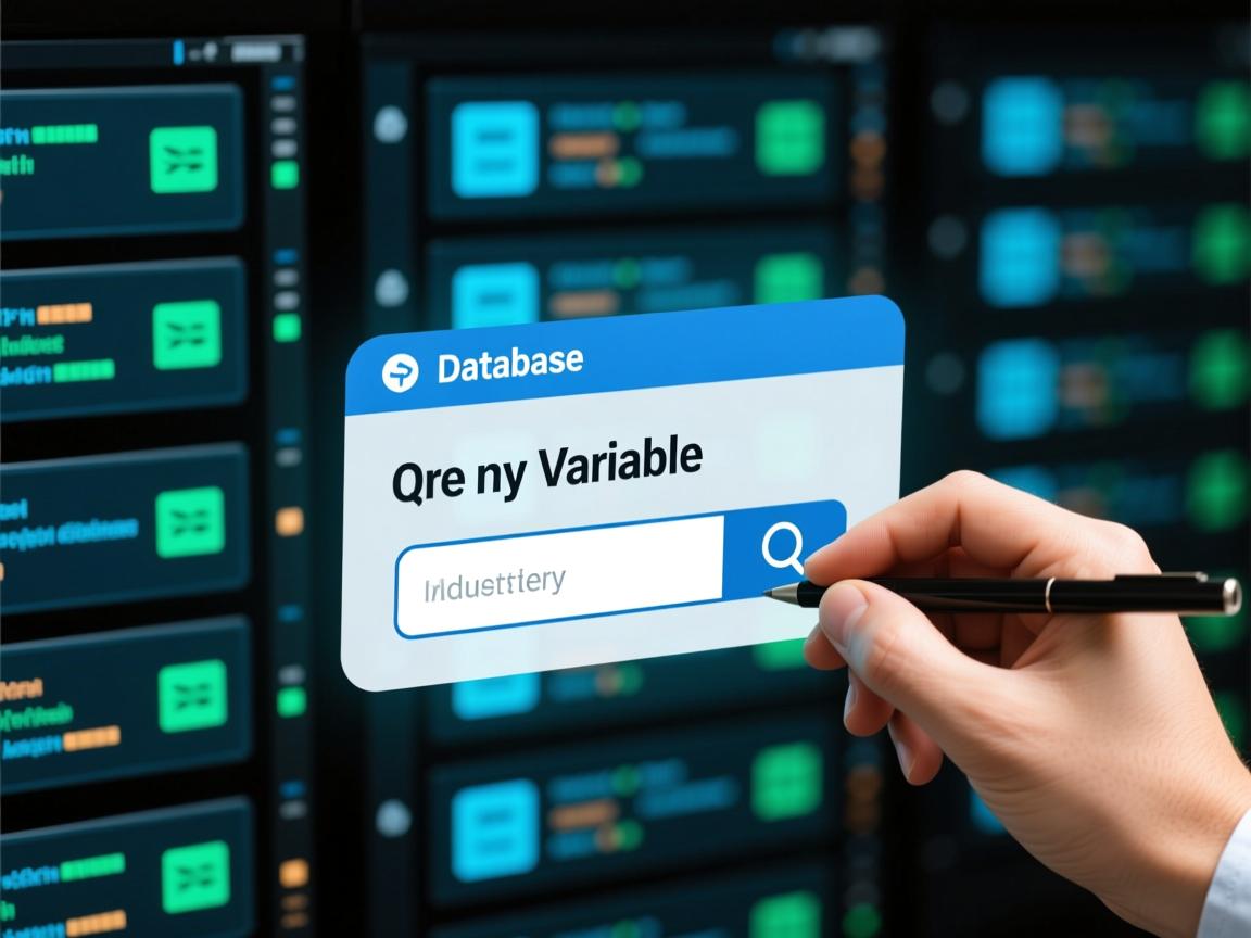 怎么用数据库查询变量