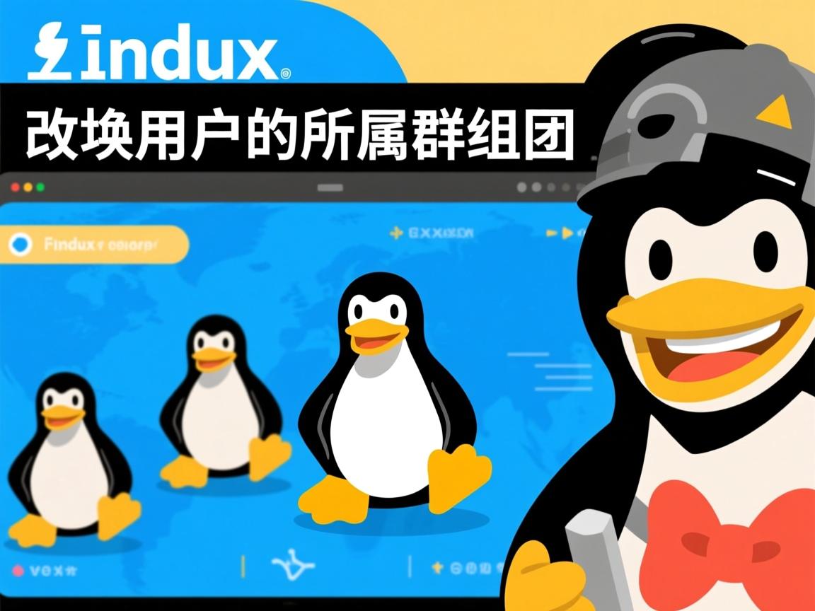 linux如何更改用户的所属群组