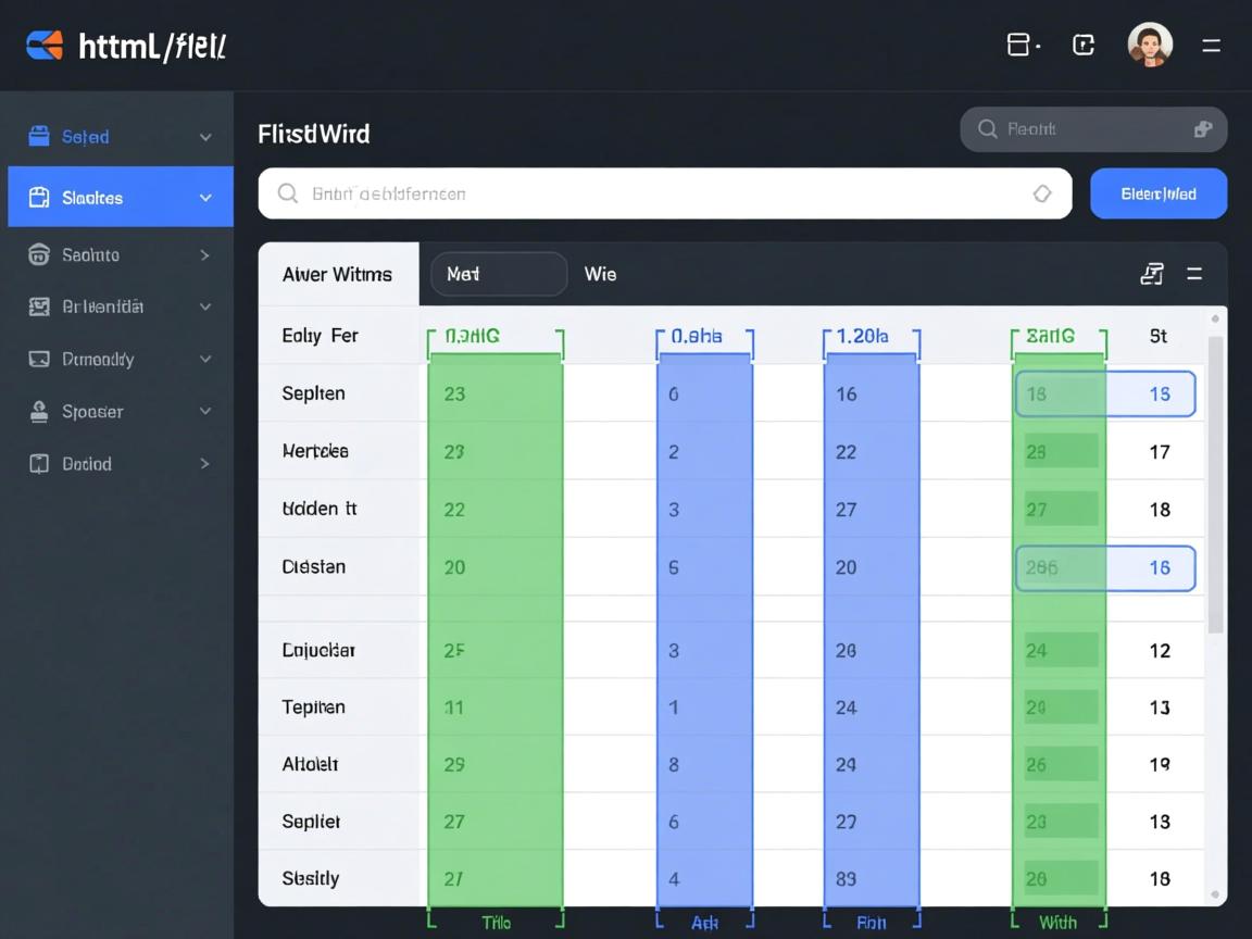 如何固定html表格不同列宽  第3张