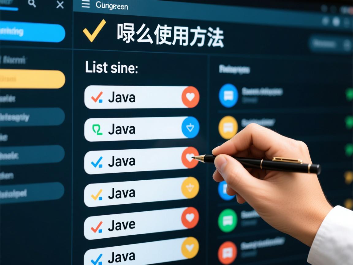 java list怎么使用方法  第1张