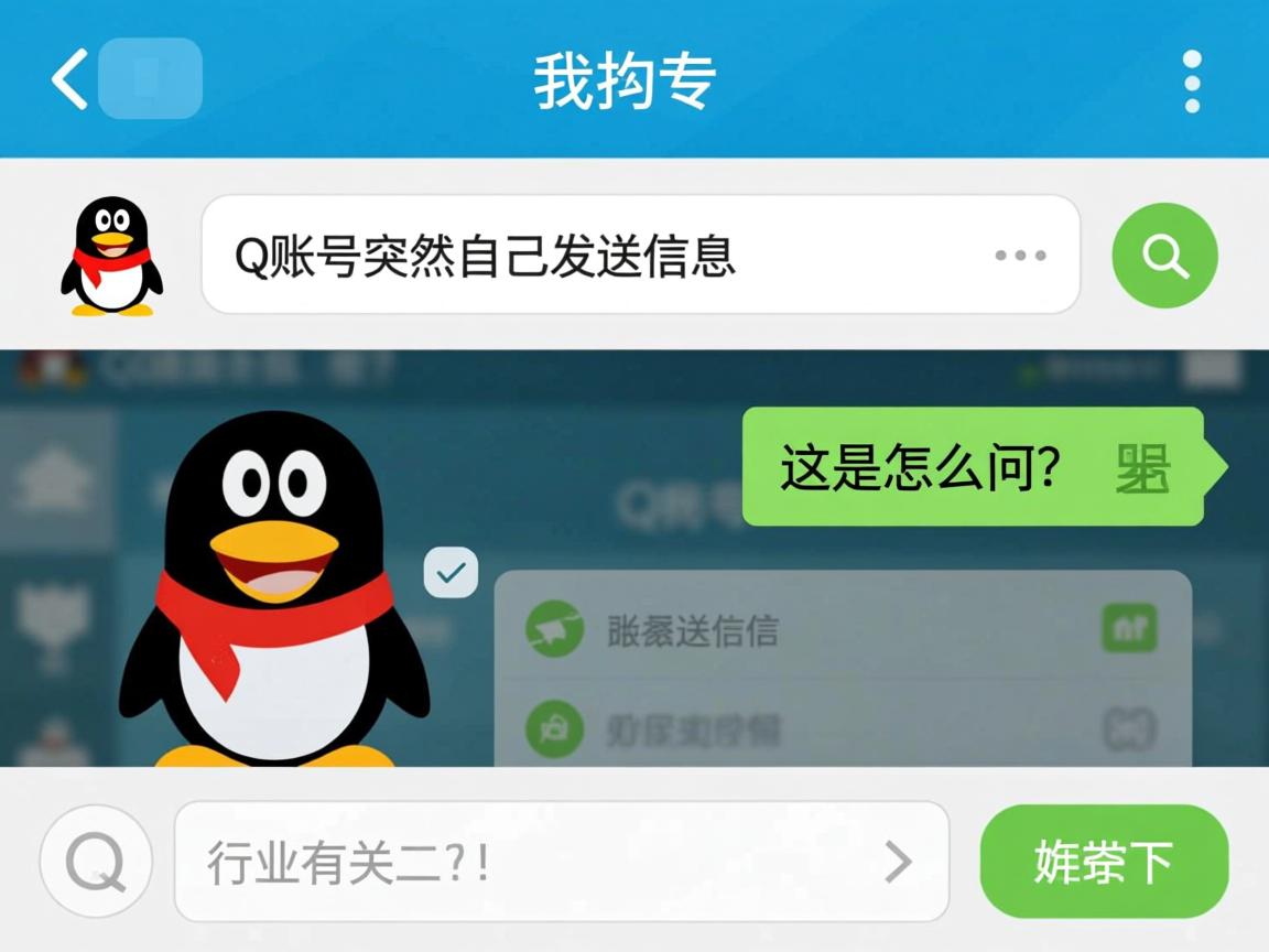 为何我的QQ账号突然自己发送信息，这是怎么回事？  第1张