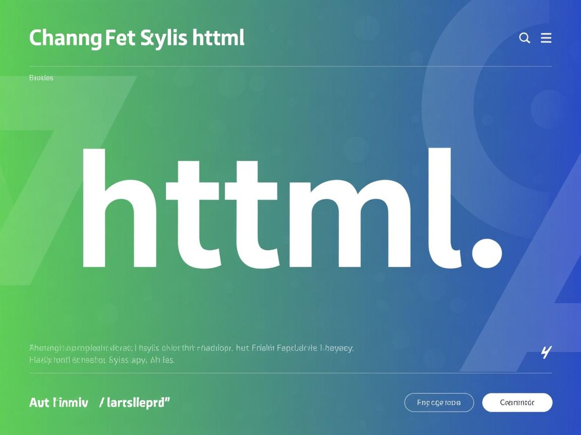 如何改变字体样式 html