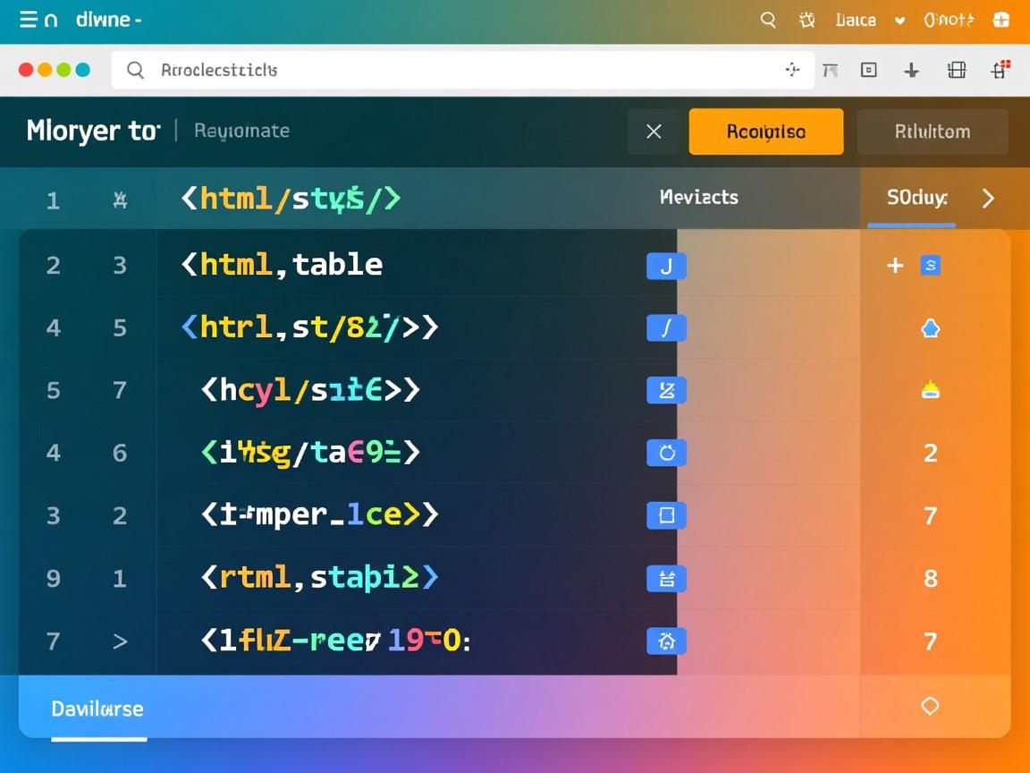 如何把html中的table有哪些属性