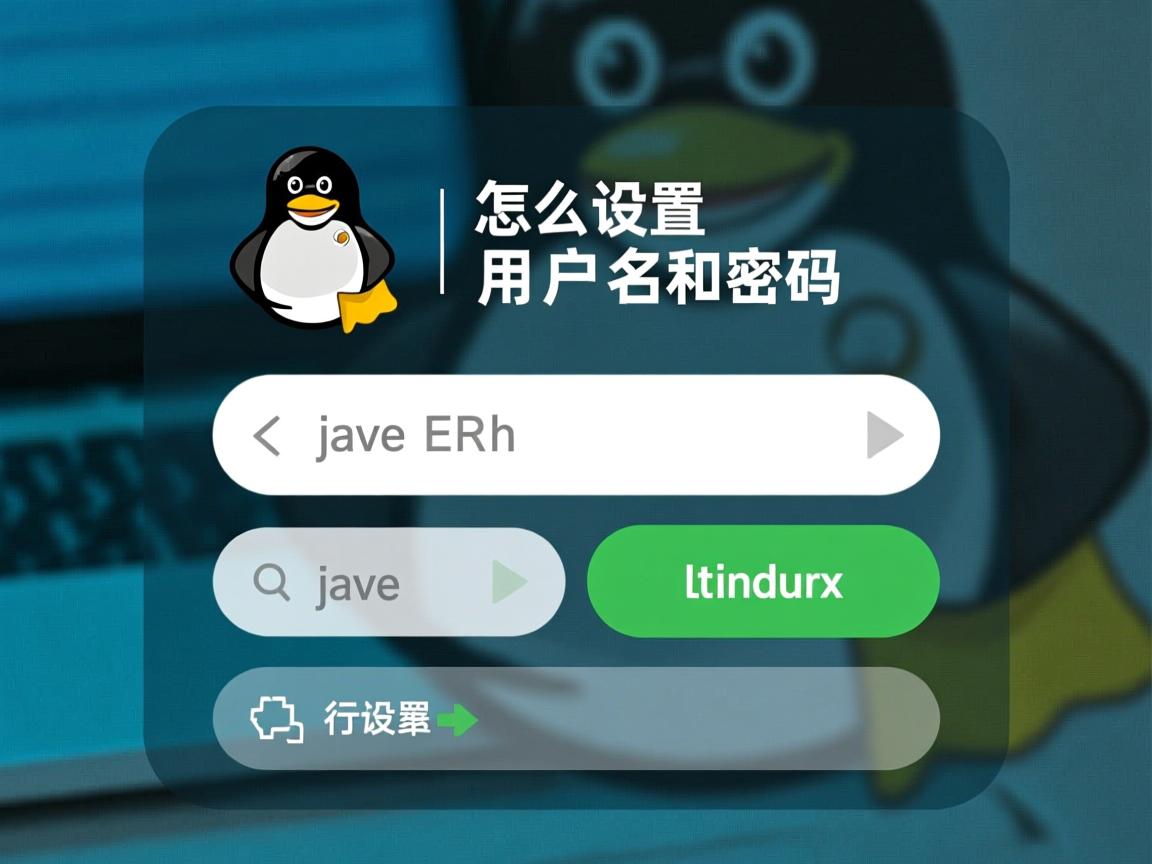 java 怎么设置linux用户名和密码