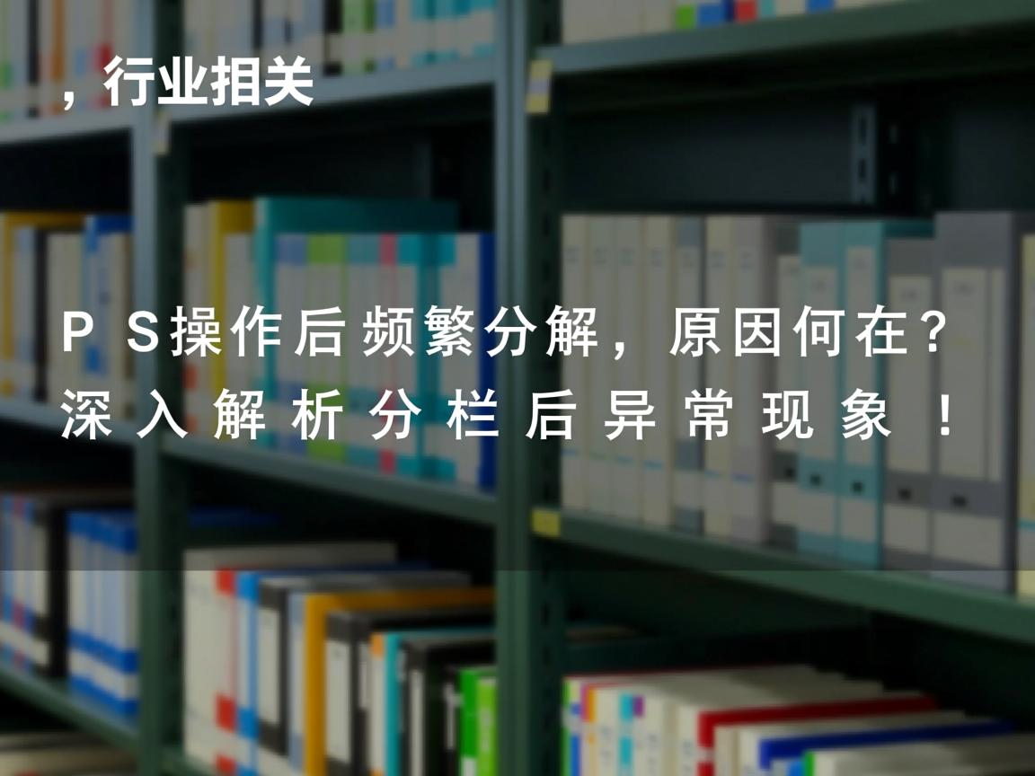 WPS分栏操作后频繁分解,原因何在?深入解析分栏后异常现象!  第3张 WPS分栏操作后频繁分解,原因何在?深入解析分栏后异常现象!  第3张