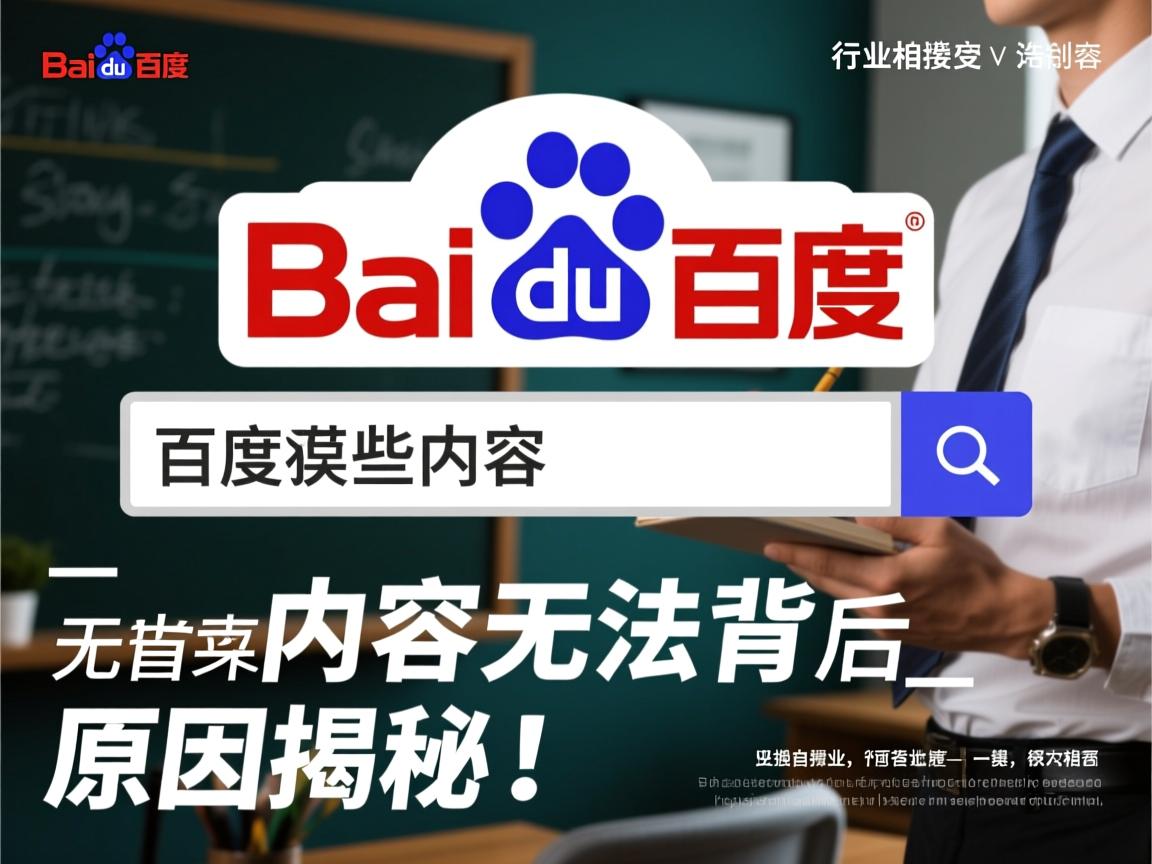 为何百度宣称某些内容无法搜索？背后原因揭秘！  第2张