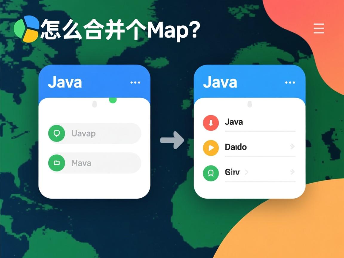 java怎么合并两个map