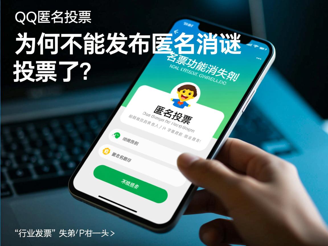 QQ匿名投票功能消失之谜,为何不能发布匿名投票了? 第2张 QQ匿名投票功能消失之谜,为何不能发布匿名投票了? 第2张