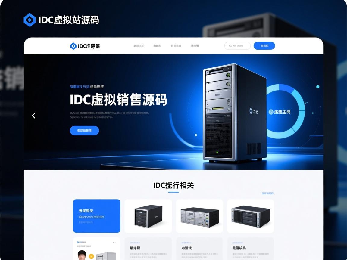精美IDC虚拟主机销售网站源码