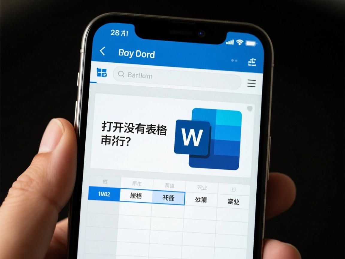 为什么word表格用手机打开没有表格 第2张 为什么word表格用手机打开没有表格 第2张