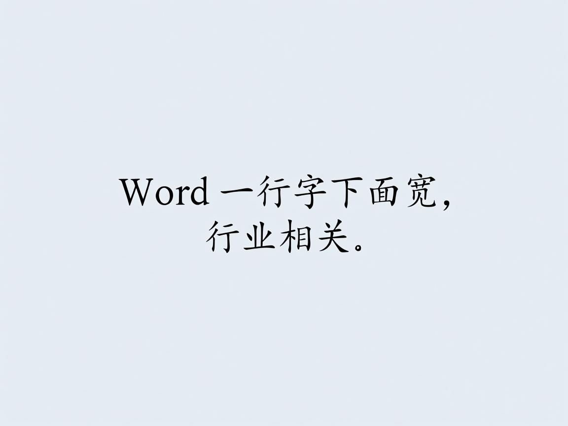 为什么Word一行字下面宽  第1张