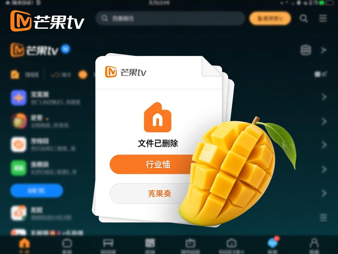 为什么芒果TV显示文件已删除