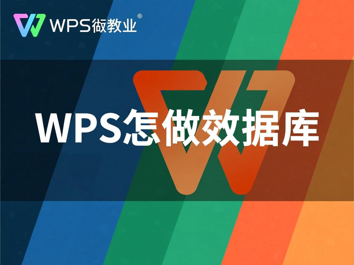 wps怎么做数据库  第3张